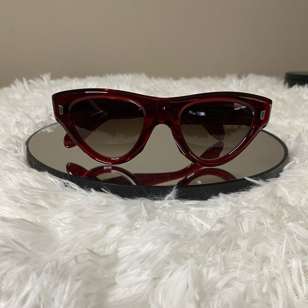 Cutler And Gross Sunglasses/ Model #: 9926/ Red Tinted Frames